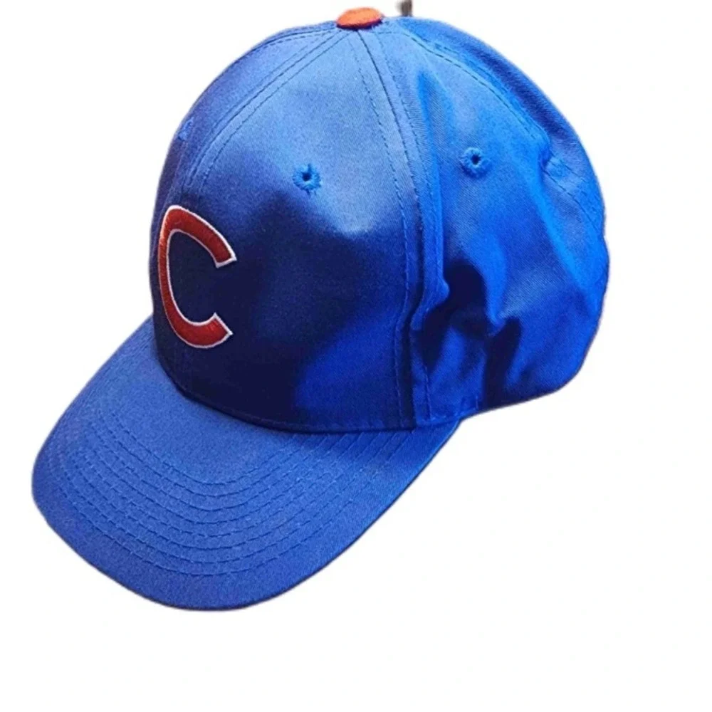 Chicago Cubs Baseball Cap Blue Red C Logo Adjustable Snapback Outdoor Kids S/M‎
